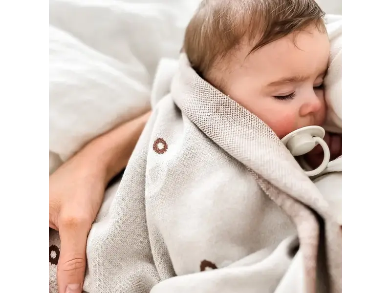 Bleu La La 100% Luxury Cotton Receiving Swaddle Baby Blanket - Cars Oat