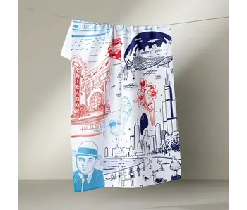 Chicago in Color Tea Towel (18 x 30)