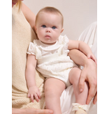 Mayoral Knit Dungaree and Blouse Set Ceramic