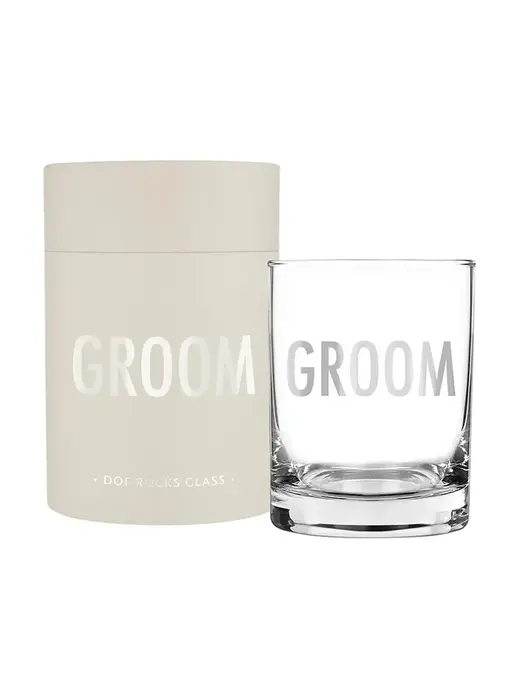 Dof Rocks Glass - Groom