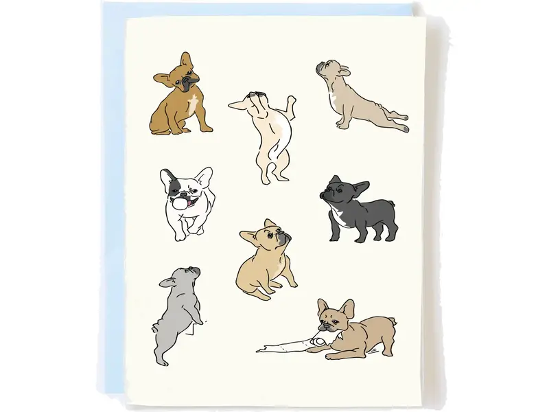 Pop + Paper French Bulldog Card