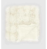 Glory Wisdom Cubby Faux Fur Throw - Vanilla