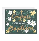 9th Letter Press Baptism Congrats Card