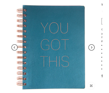 "You Got This" Teal Shimmer Vegan Leather Journal | Notebook | Planner