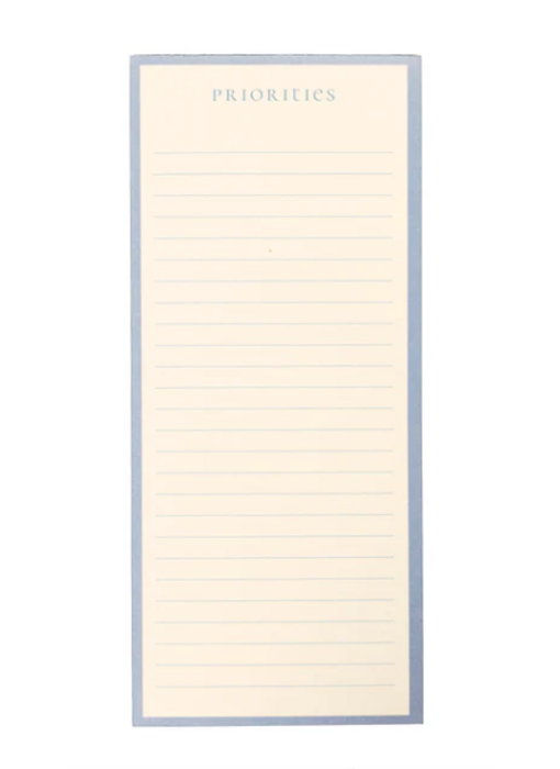 Blue "Priorities" List Pad