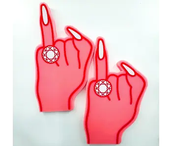 Ring Foam Finger, Bachelorette Ring Foam Finger, Party Favor