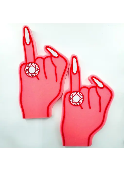 Ring Foam Finger, Bachelorette Ring Foam Finger, Party Favor
