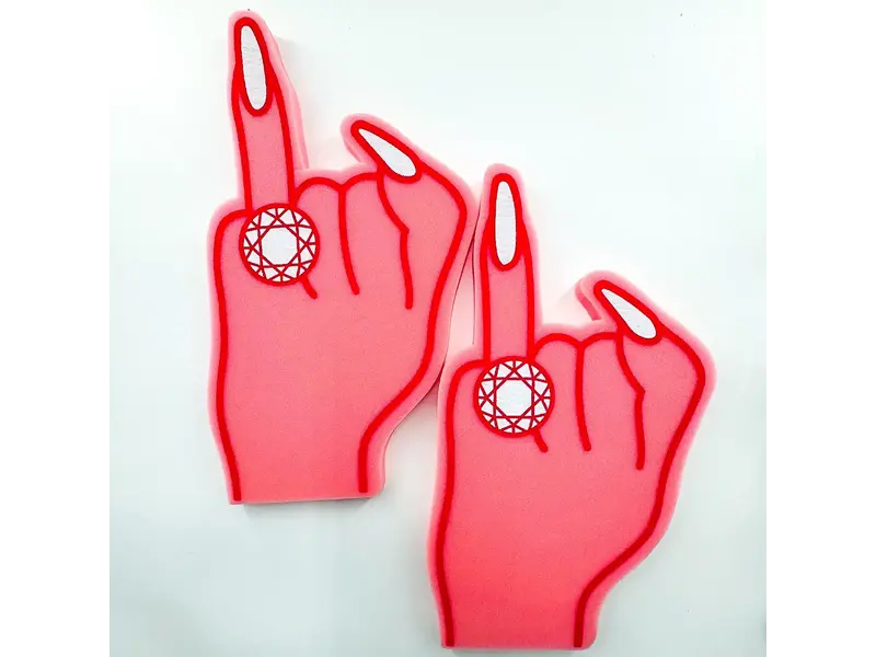 Bash Ring Foam Finger, Bachelorette Ring Foam Finger, Party Favor