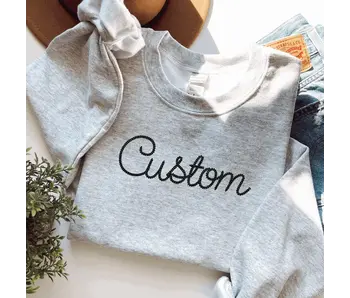 Embroidered Sweatshirt - Chicago - Light Blue XL