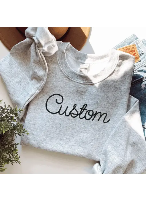 Embroidered Sweatshirt - Chicago - Light Blue XL