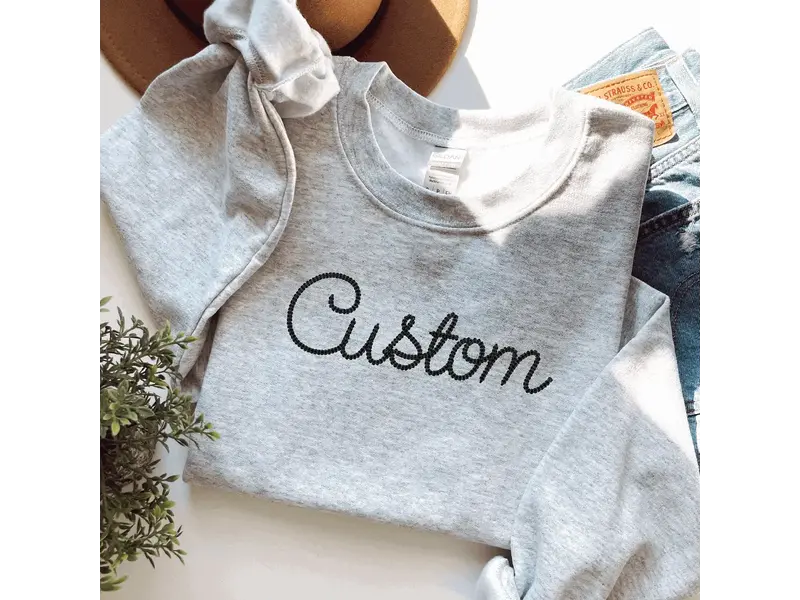 Bash Embroidered Sweatshirt - Chicago - Light Blue XL