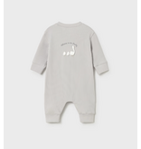 Mayoral Long Onesie Welcome to The Family - Silver