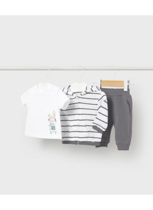 3-Piece Bunny Tracksuit - Slate