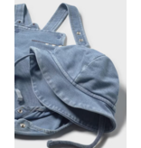 Mayoral Short Overall with Hat Set - Light Denim