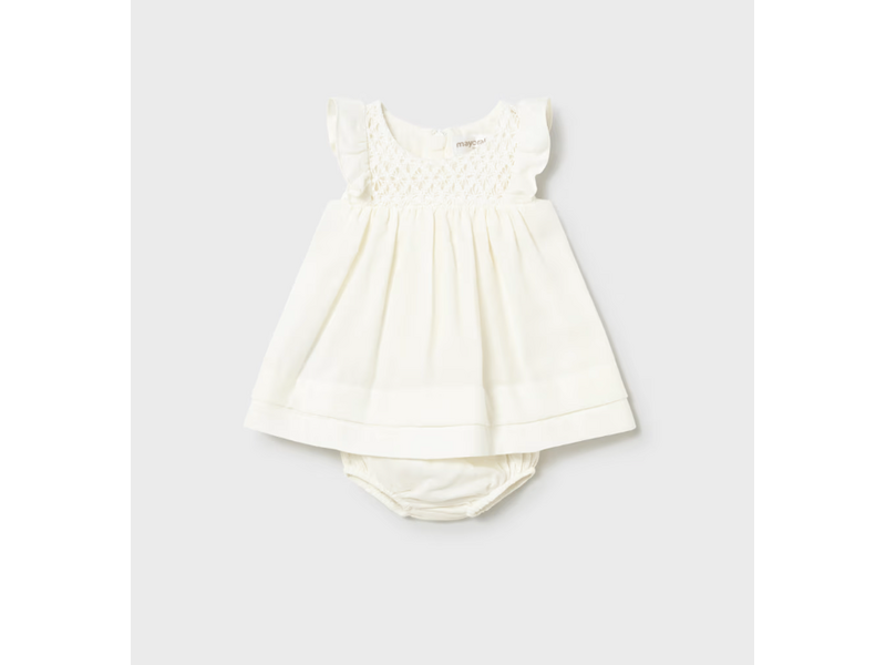 Mayoral Lace Accent Dress with Bloomers