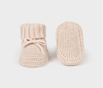 Knit Booties Mole - 3 month