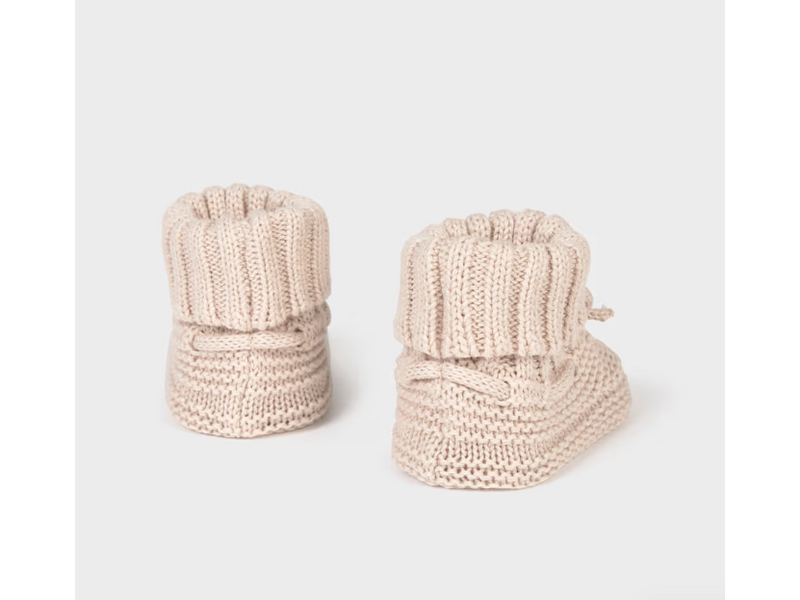 Mayoral Knit Booties Mole - 3 month