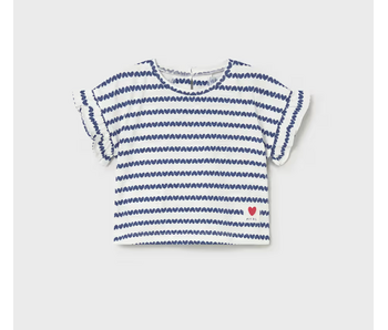 Heart Printed T-shirt Porcelain