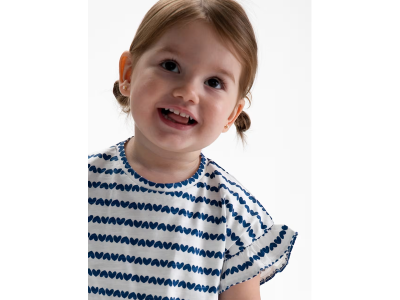 Mayoral Heart Printed T-shirt Porcelain