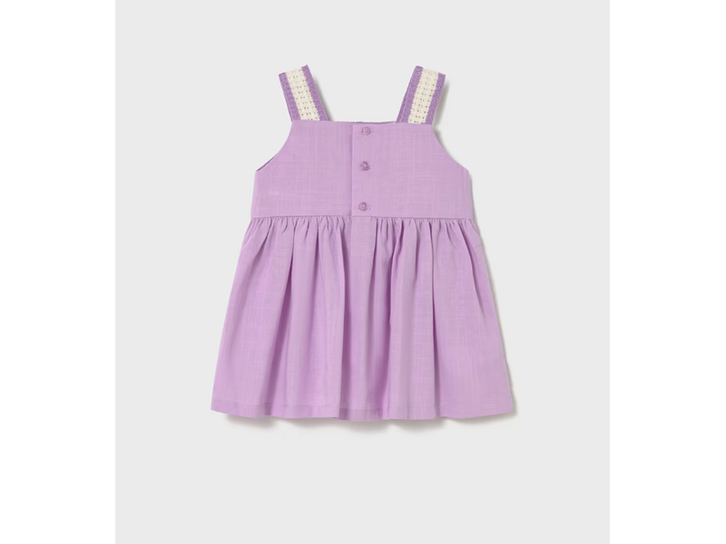 Mayoral Crochet Floral Dress - Lilac