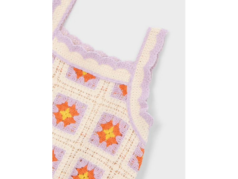 Mayoral Crochet Dress - Bone