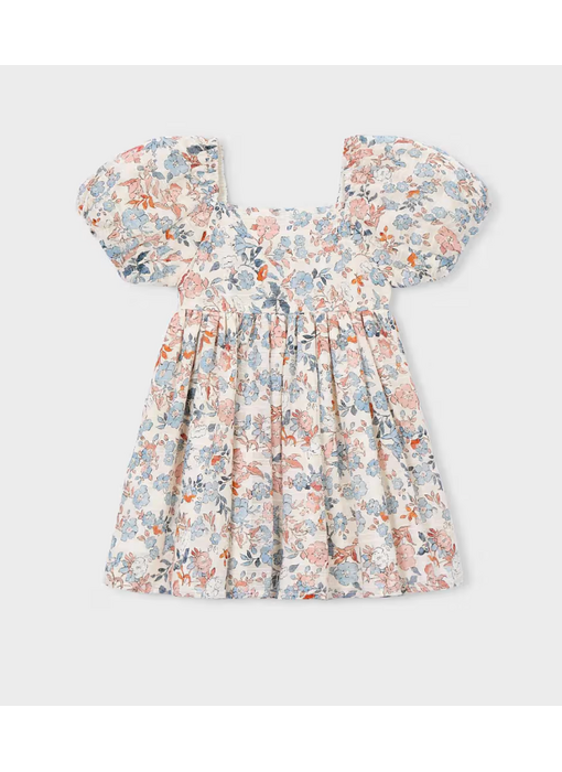 Puff Sleeve Floral Dress