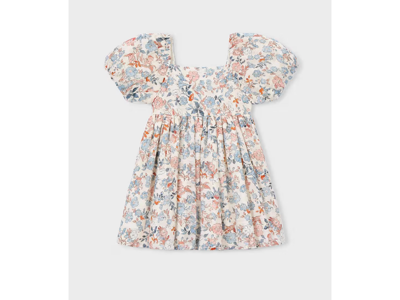 Mayoral Puff Sleeve Floral Dress
