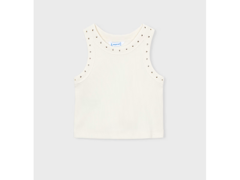 Mayoral Studded Tank Top - Natural
