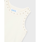 Mayoral Studded Tank Top - Natural
