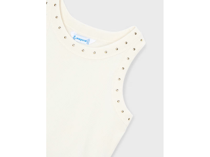 Mayoral Studded Tank Top - Natural