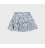 Mayoral Printed Floral Skirt - Sky Blue