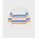 Striped Sweater - Peach/Sky