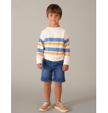 Mayoral Striped Sweater - Peach/Sky