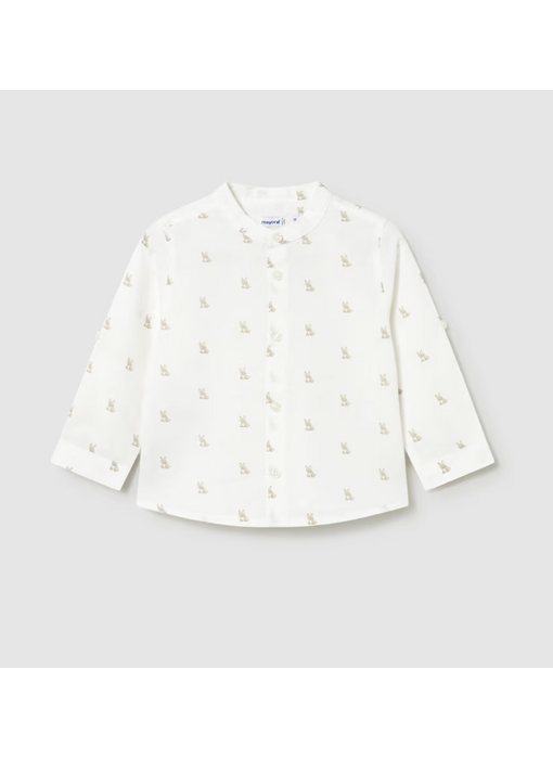 Linen Mao Shirt - Cream