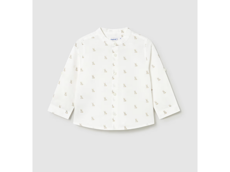 Mayoral Linen Mao Shirt - Cream