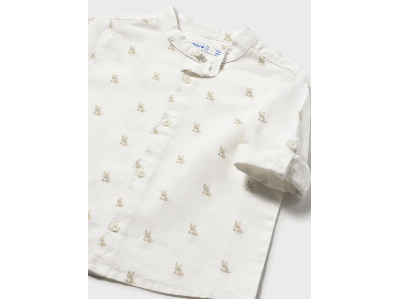 Mayoral Linen Mao Shirt - Cream