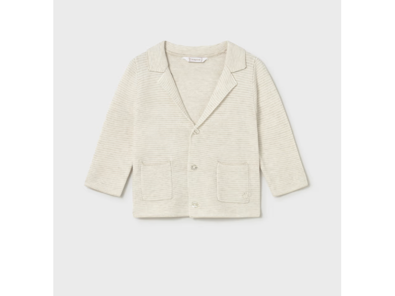Mayoral Knit Blazer - Oat Heather