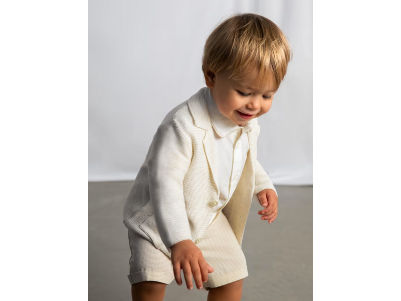 Mayoral Knit Blazer - Oat Heather