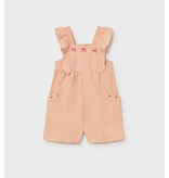 Mayoral Ruffled Romper - Tangerine