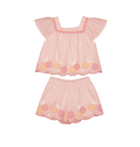 Mayoral Embroidered Bermudas and Blouse Set - Blossom