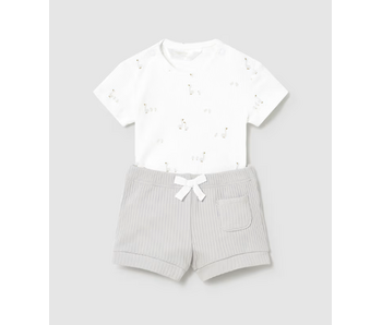 2 Piece Shorts Set Ducklings