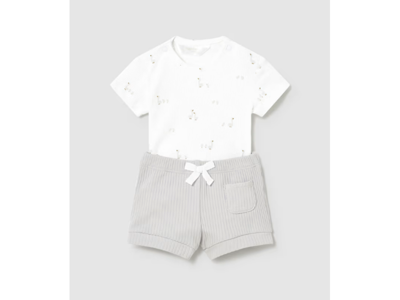 Mayoral 2 Piece Shorts Set Ducklings