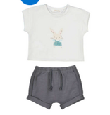 Mayoral 2 Piece Knit Set - Bunny/Charcoal