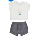 2 Piece Knit Set - Bunny/Charcoal