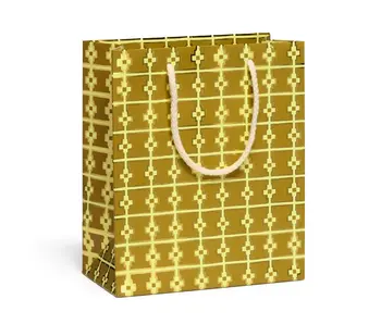 Geometric Gold - Medium Gift Bag