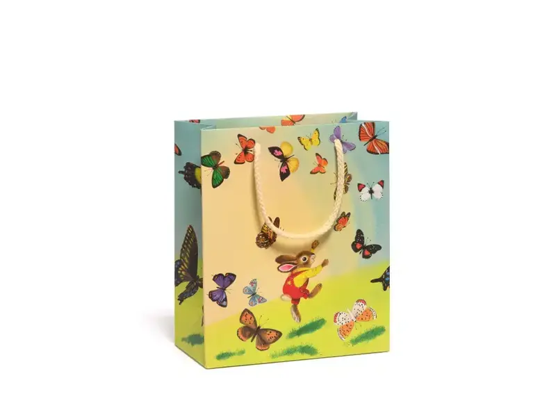 Red Cap Cards Richard Scarry Bunny and Butterflies - Medium Gift Bag