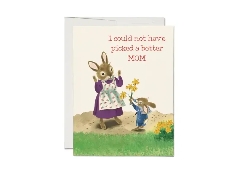 Red Cap Cards Richard Scarry Daffodil Mom Greeting Card