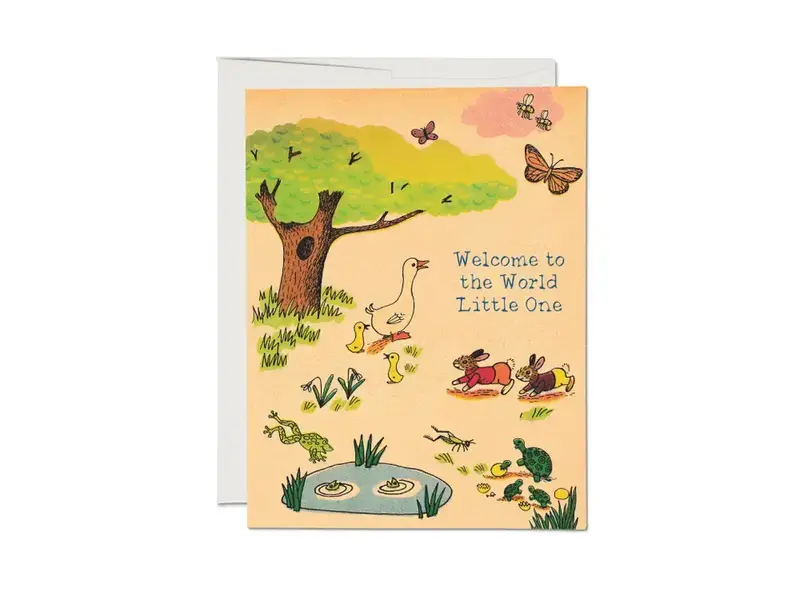 Red Cap Cards Whimsy Hollow Greeting Card