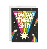 Red Cap Cards You Did That Greeting Card