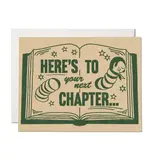 Red Cap Cards Next Chapter Congratulations Greeting Card